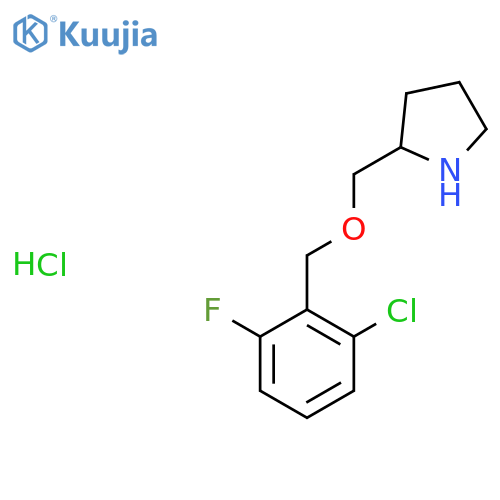 2-(2-Chloro-6-fluoro-benzyloxymethyl)-pyrrolidine hydrochloride structure