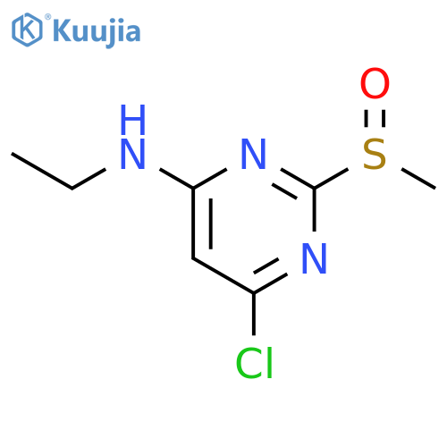(6-CHLORO-2-METHANESULFINYL-PYRIMIDIN-4-YL)-ETHYL-AMINE structure