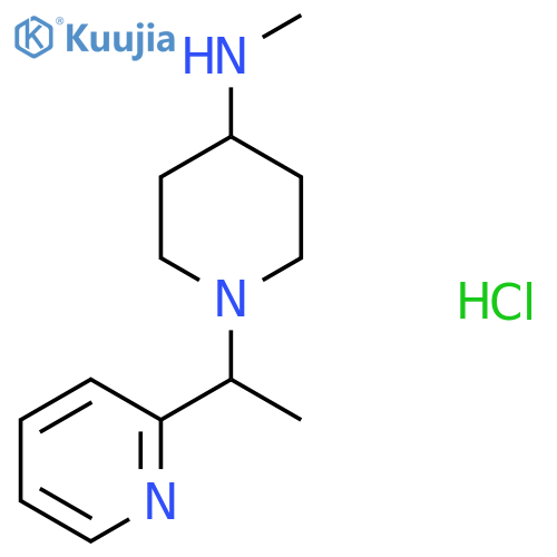 N-methyl-1-1-(pyridin-2-yl)ethylpiperidin-4-amine hydrochloride structure