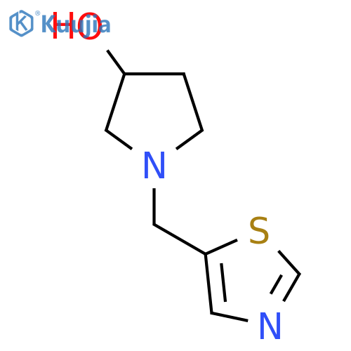 1-Thiazol-5-ylmethyl-pyrrolidin-3-ol structure