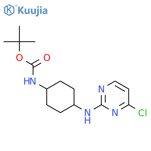 tert-Butyl (4-((4-chloropyrimidin-2-yl)amino)cyclohexyl)carbamate structure