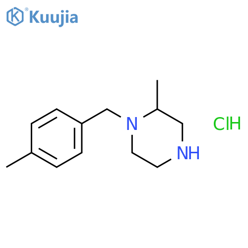 2-Methyl-1-(4-methylbenzyl)piperazine hydrochloride structure