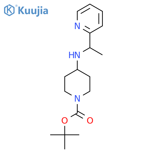 tert-butyl 4-(1-pyridin-2-ylethylamino)piperidine-1-carboxylate structure