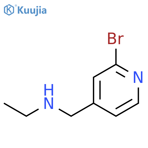 (2-BROMO-PYRIDIN-4-YLMETHYL)-ETHYL-AMINE structure