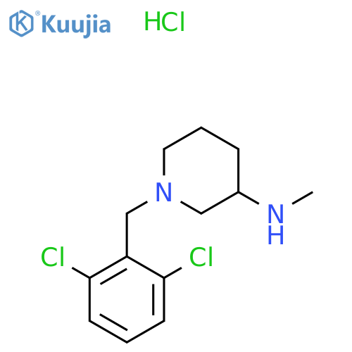 [1-(2,6-Dichloro-benzyl)-piperidin-3-yl]-methyl-amine hydrochloride structure