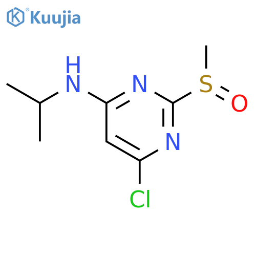 (6-CHLORO-2-METHANESULFINYL-PYRIMIDIN-4-YL)-ISOPROPYL-AMINE structure