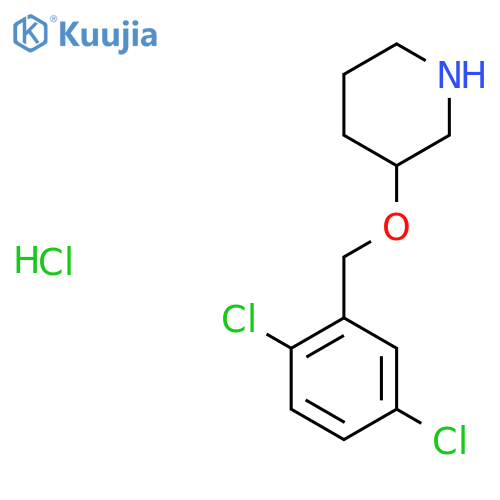 3-(2,5-Dichloro-benzyloxy)-piperidine hydrochloride structure