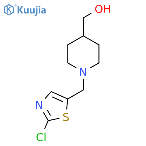 [1-(2-Chloro-thiazol-5-ylmethyl)-piperidin-4-yl]-methanol structure