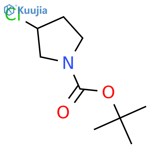 tert-butyl 3-chloropyrrolidine-1-carboxylate structure