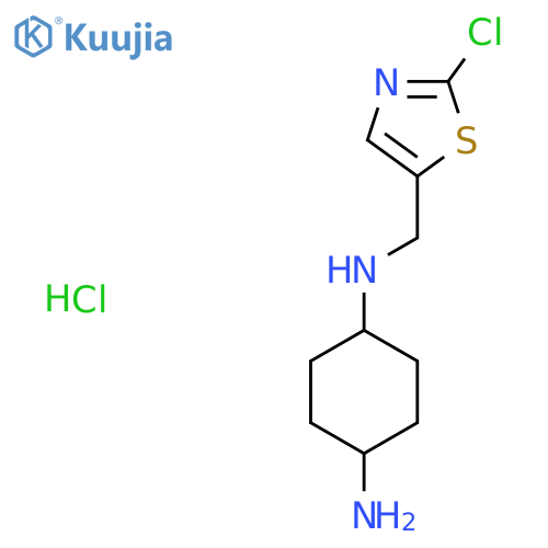 N-(2-Chloro-thiazol-5-ylmethyl)-cyclohexane-1,4-diamine hydrochloride structure