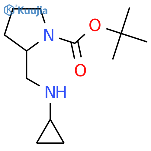 2-Cyclopropylaminomethylpyrrolidine-1-carboxylic acid tert-butyl ester structure