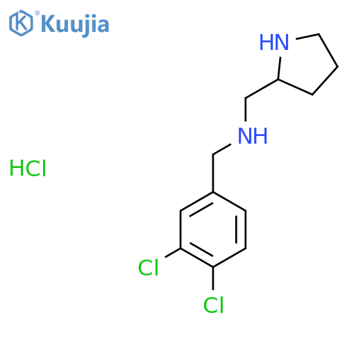 (3,4-Dichloro-benzyl)-pyrrolidin-2-ylmethyl-amine hydrochloride structure