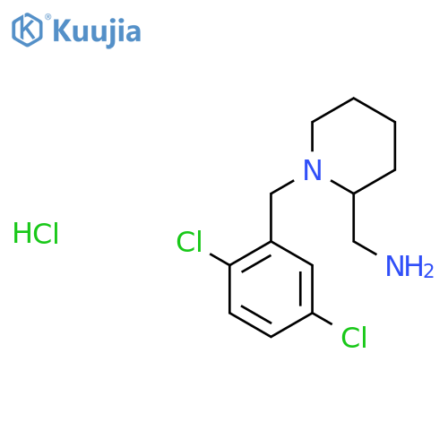 (1-(2,5-Dichlorobenzyl)piperidin-2-yl)methanamine hydrochloride structure