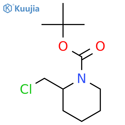 tert-Butyl 2-(chloromethyl)piperidine-1-carboxylate structure