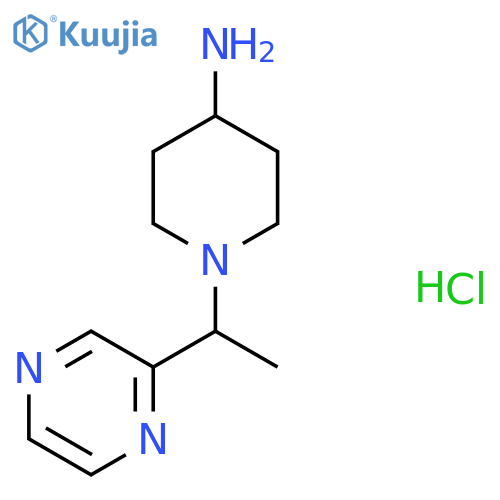 1-(1-Pyrazin-2-yl-ethyl)-piperidin-4-ylamine hydrochloride structure