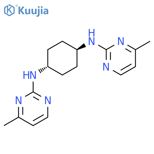 (1R,4R)-N1,N4-Bis(4-methylpyrimidin-2-yl)cyclohexane-1,4-diamine structure
