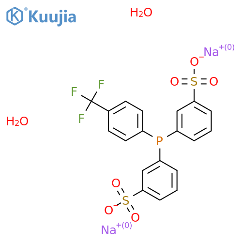 Disodium;3-[(3-sulfonatophenyl)-[4-(trifluoromethyl)phenyl]phosphanyl]benzenesulfonate;dihydrate structure