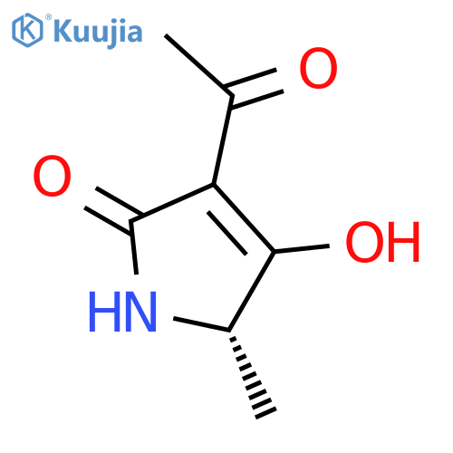 2H-Pyrrol-2-one, 3-acetyl-1,5-dihydro-4-hydroxy-5-methyl-, (S)- (9CI) structure
