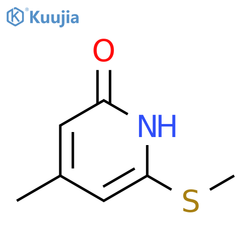 2(1H)-Pyridinone, 4-methyl-6-(methylthio)- structure