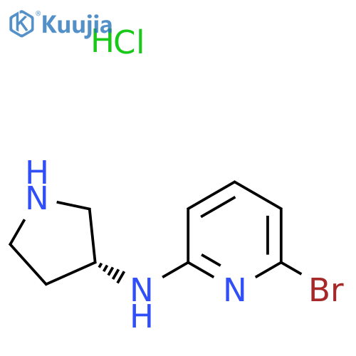 (6-Bromo-pyridin-2-yl)-(R)-pyrrolidin-3-yl-amine hydrochloride structure