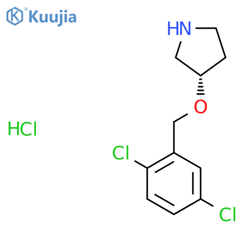 (S)-3-(2,5-Dichloro-benzyloxy)-pyrrolidine hydrochloride structure