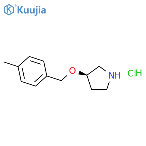 (3R)-3-[(4-methylphenyl)methoxy]pyrrolidine;hydrochloride structure