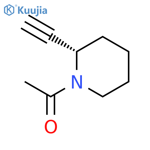 1-(2S)-2-ethynylpiperidin-1-ylethan-1-one structure