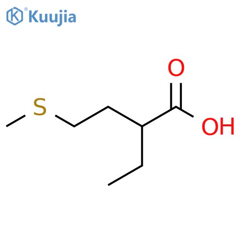 2-ethyl-4-(methylsulfanyl)butanoic acid structure