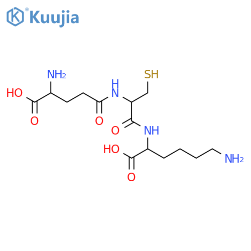 L-γ-Glutamyl-L-cysteinyl-L-lysine structure