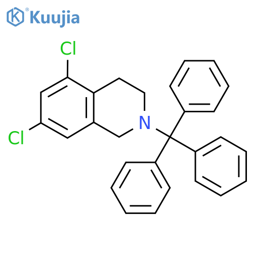 5,7-Dichloro-2-trityl-1,2,3,4-tetrahydroisoquinoline structure
