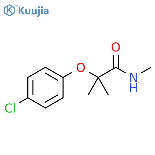 Propanamide, 2-(4-chlorophenoxy)-N,2-dimethyl- structure