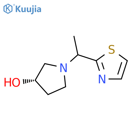 (3S)-1-(1-(Thiazol-2-yl)ethyl)pyrrolidin-3-ol structure
