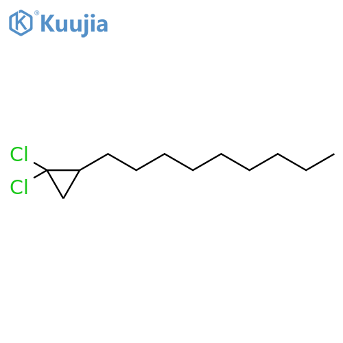 Cyclopropane, 1,1-dichloro-2-nonyl- structure