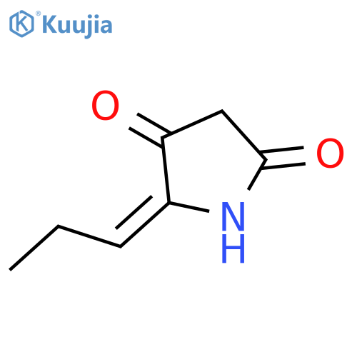 2,4-Pyrrolidinedione, 5-propylidene-, (Z)- structure