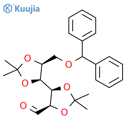 6-O-(Diphenylmethyl)-2,3:4,5-bis-O-(1-methylethylidene)-L-mannose structure