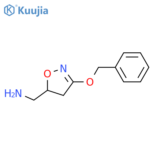 3-(benzyloxy)-4,5-dihydro-1,2-oxazol-5-ylmethanamine structure
