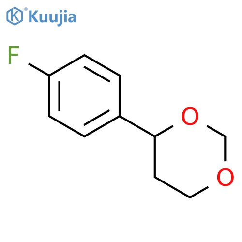 1,3-Dioxane, 4-(4-fluorophenyl)-, (±)- structure