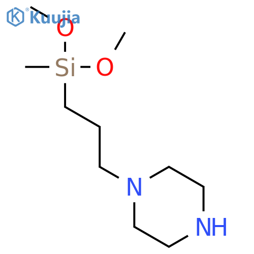 γ-Piperazinylpropylmethyldimethoxysilane structure
