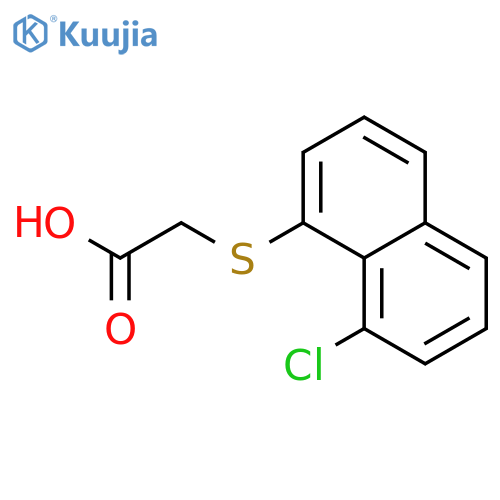 2-(8-Chloro-1-naphthylthio)acetic acid structure