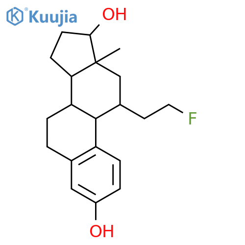 Estra-1,3,5(10)-triene-3,17-diol,11-(2-fluoroethyl)-, (11b,17b)- (9CI) structure