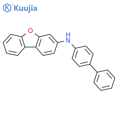 N-(4-Phenylphenyl)dibenzofuran-3-amine structure