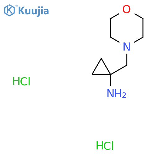 1-(Morpholin-4-ylmethyl)cyclopropylamine dihydrochloride structure