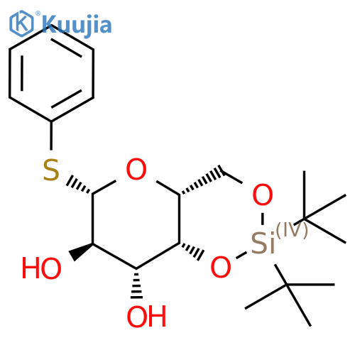 β-D-Galactopyranoside, phenyl 4,6-O-[bis(1,1-dimethylethyl)silylene]-1-thio- structure