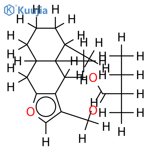 10betaH-6beta-(2'-methylbutyryloxy)furanoeremophilane structure