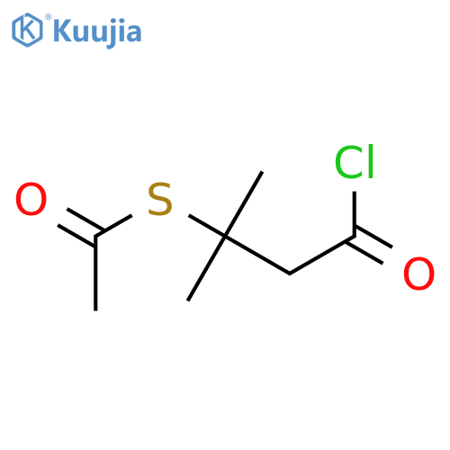 Ethanethioic acid, S-(3-chloro-1,1-dimethyl-3-oxopropyl) ester structure