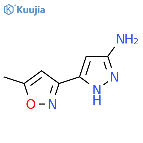 5-(5-methyl-1,2-oxazol-3-yl)-1H-pyrazol-3-amine structure