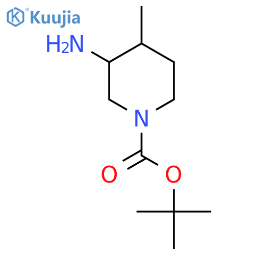 tert-butyl (3S,4R)-3-amino-4-methylpiperidine-1-carboxylate structure