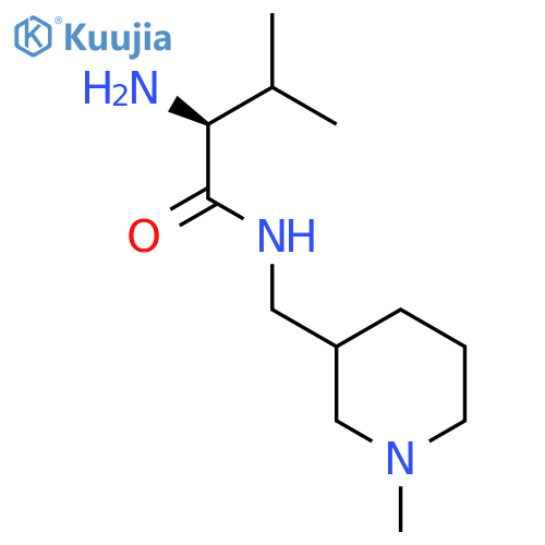 (S)-2-Amino-3-methyl-N-(1-methyl-piperidin-3-ylmethyl)-butyramide structure