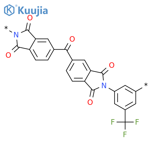 Poly[(1,3-dihydro-1,3-dioxo-2H-isoindole-2,5-diyl)carbonyl(1,3-dihydro-1,3-dioxo-2H-isoindole-5,2-diyl)[5-(trifluoromethyl)-1,3-phenylene]] structure