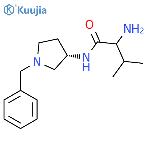 2-Amino-N-[(3S)-1-benzylpyrrolidin-3-yl]-3-methylbutanamide structure